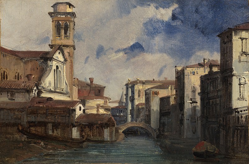 Jules-Romain Joyant - The Church of Santo Trovaso, Venice. National Gallery of Art (Washington)