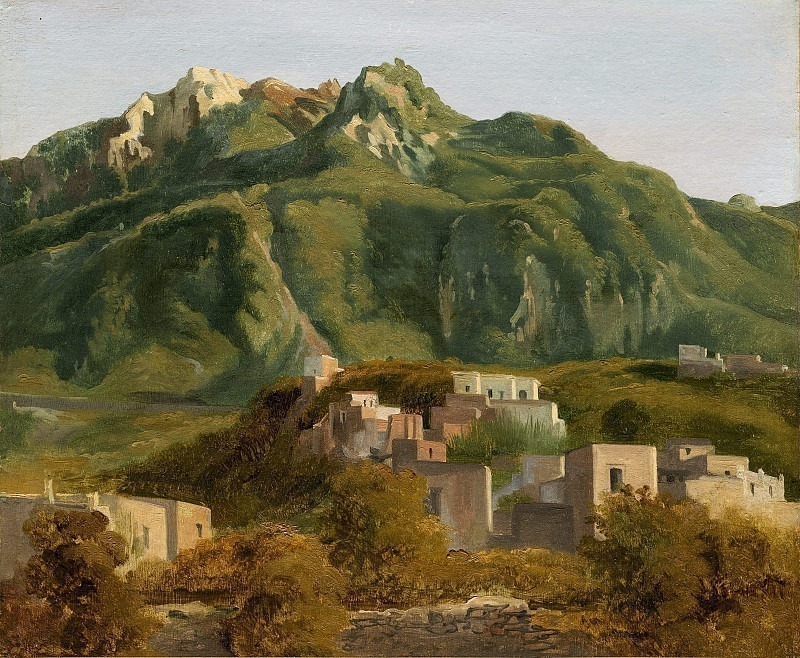 Sebastien-Louis-Guillaume Norblin de la Gourdaine - Village on the Island of Ischia. National Gallery of Art (Washington)