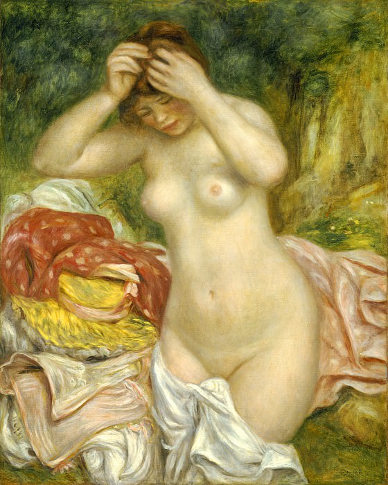 Auguste Renoir - Bather Arranging Her Hair. National Gallery of Art (Washington)