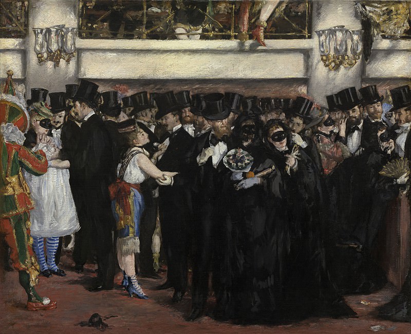 Edouard Manet - Masked Ball at the Opera. National Gallery of Art (Washington)