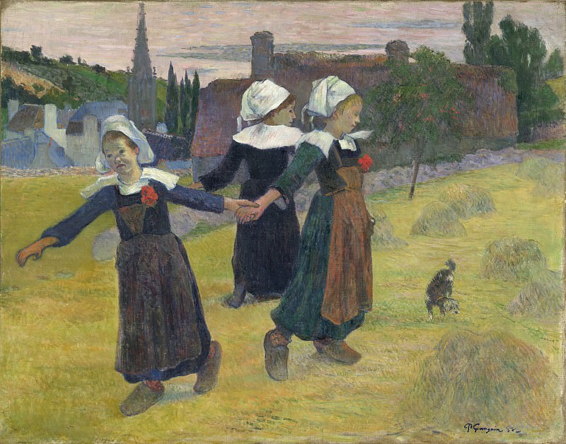 Paul Gauguin - Breton Girls Dancing, Pont-Aven. National Gallery of Art (Washington)