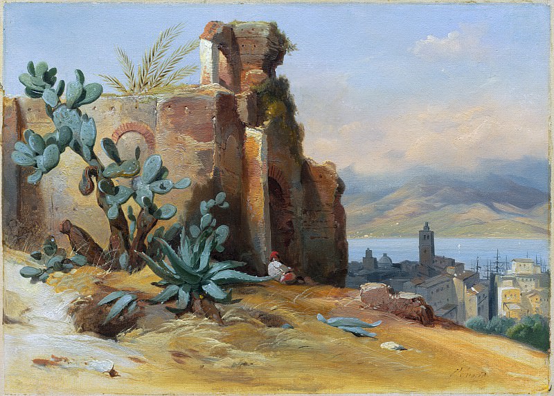 Jean-Charles-Joseph Remond - Ancient Ruins near Messina, Sicily. National Gallery of Art (Washington)
