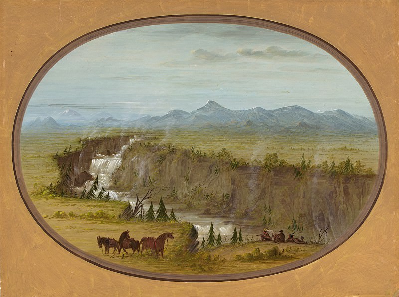 George Catlin - Falls of the Snake River. National Gallery of Art (Washington)