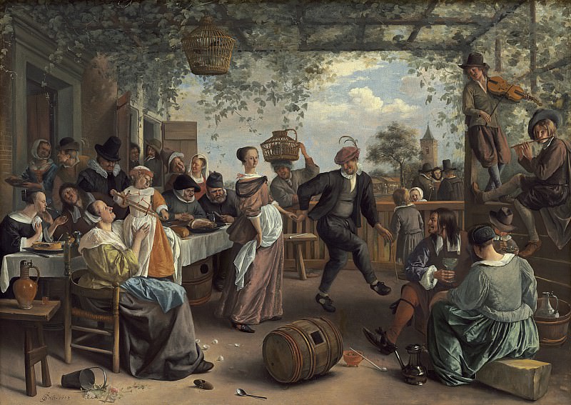 Jan Steen - The Dancing Couple. National Gallery of Art (Washington)