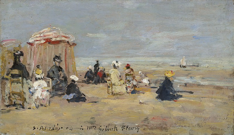 Eugene Boudin - On the Beach. National Gallery of Art (Washington)