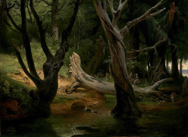 Верне, Орас - Выезд на охоту в Понтийские болота. Национальная галерея искусств (Вашингтон)