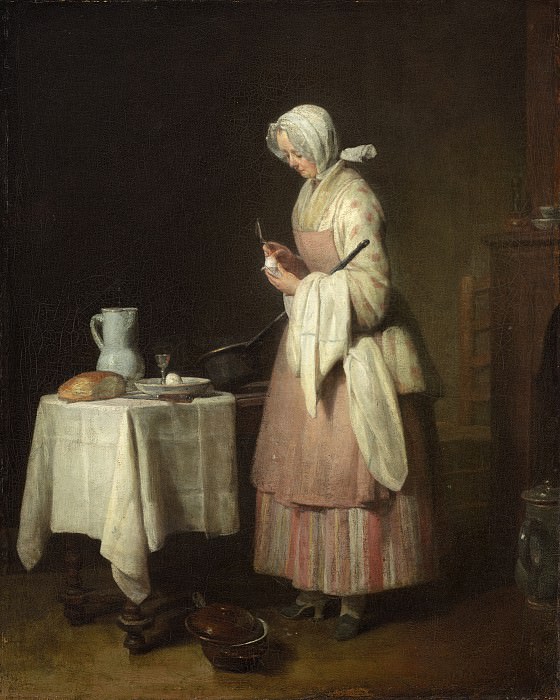Jean Simeon Chardin - The Attentive Nurse. National Gallery of Art (Washington)
