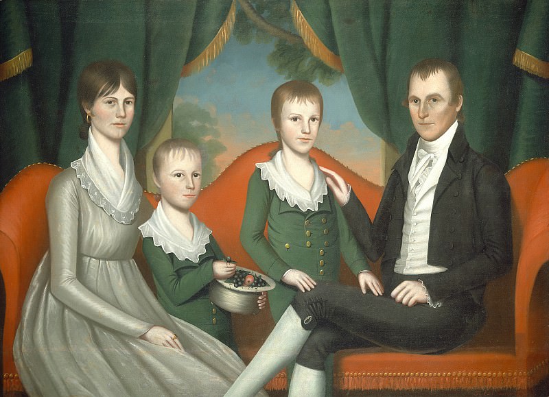 Эрл, Ральф Элизер Уайтсайд - Семейный портрет. Национальная галерея искусств (Вашингтон)