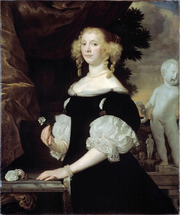 Темпел, Абрахам ван ден - Женский портрет (1670). Эрмитаж ~ часть 14 (Качество)