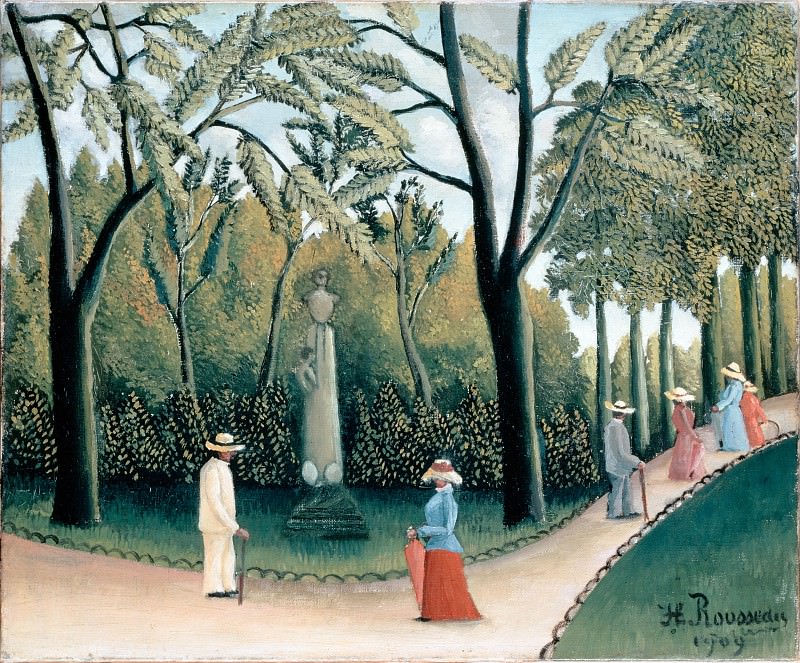 Руссо, Анри - Люксембургский сад. Памятник Шопену (1909). Эрмитаж ~ часть 14 (Качество)
