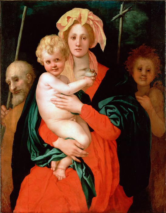 Pontormo, Jacopo da - The Virgin and Child with St Joseph and John the Baptist. Hermitage ~ part 14 (Hi Resolution images)