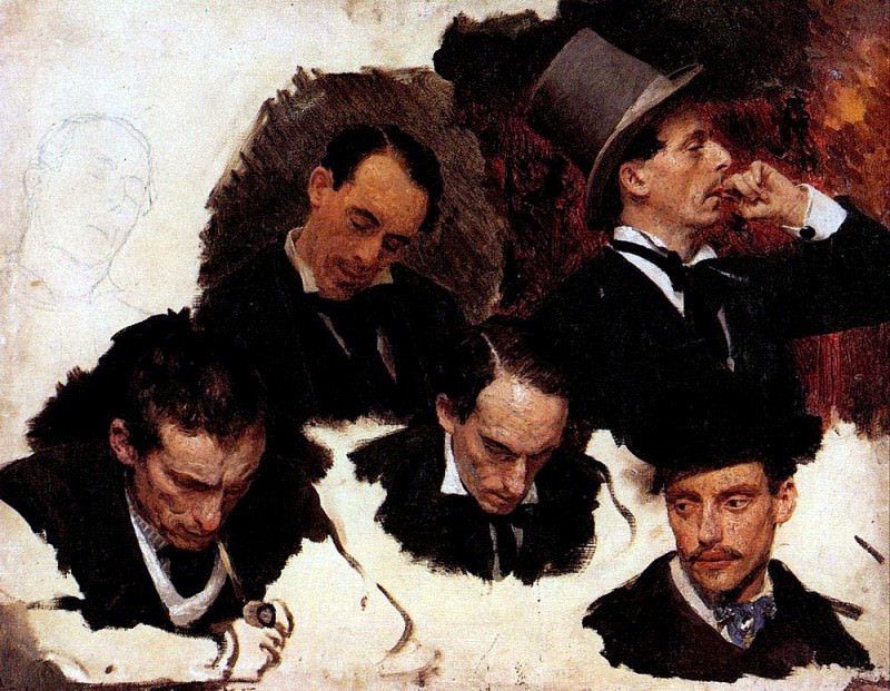 Mens head. Ilya Repin