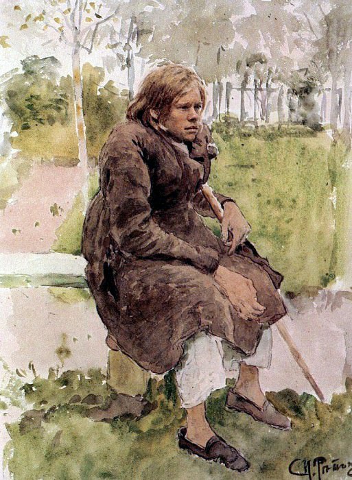 Hunchback. 1880. Ilya Repin