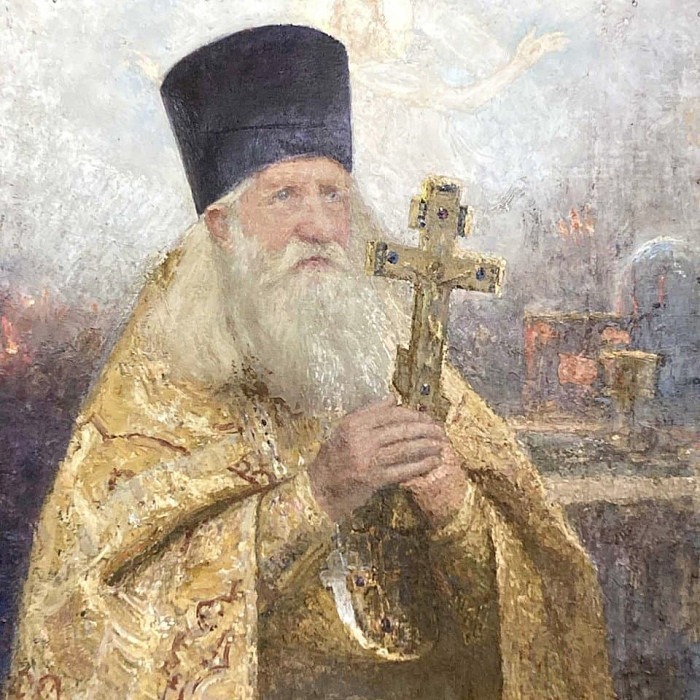 Portrait of Father John Tsvetkov. Ilya Repin