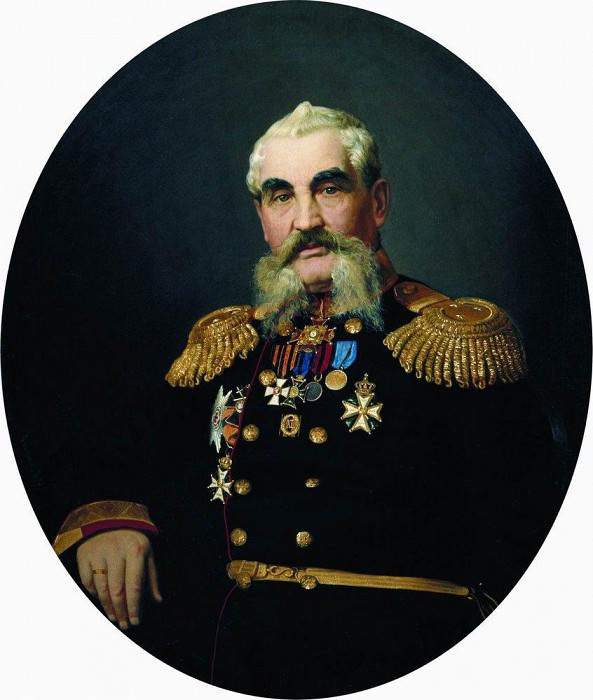 Portrait of the military. 1866. Ilya Repin