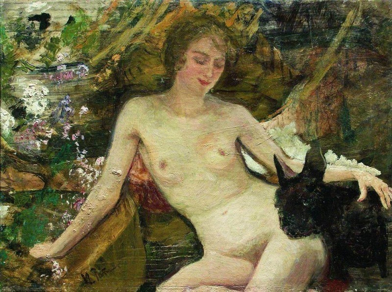 Model. 1920. Ilya Repin