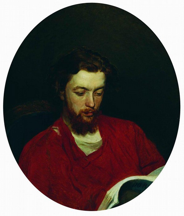 Portrait of the artist Ivan Stepanovich Panova. 1867. Ilya Repin