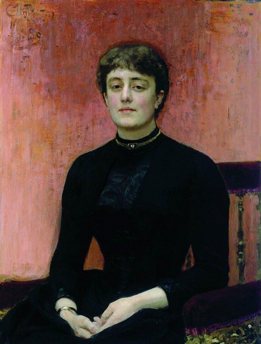 Portrait EN Zvantseva. 1889. Ilya Repin