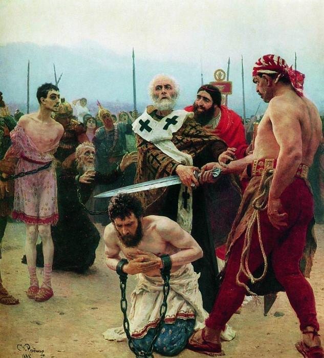 St. Nicholas Delivers Three Unjustly Condemned Men from Death. Ilya Repin