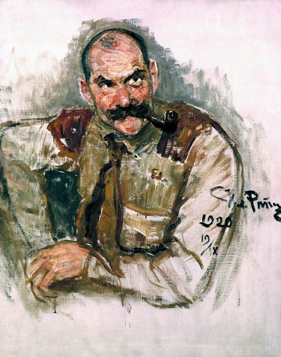 Portrait of the artist Gallen-Kallela. 1920. Ilya Repin