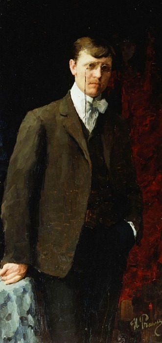 Portrait of a Man, possibly Ivan Georgievich Drozdov (1880-1939). Ilya Repin