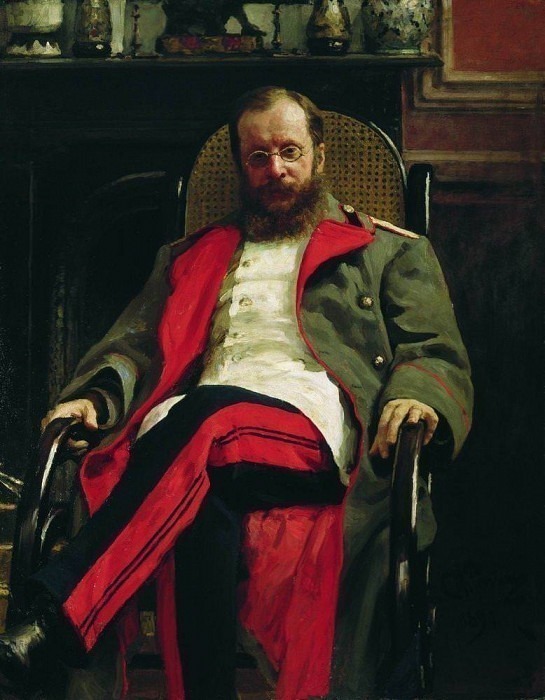 Portrait of the composer Cesar Antonovich Cui. 1890. Ilya Repin