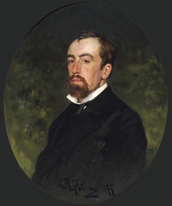 Portrait of V.D. Polenov (1844-1927). Ilya Repin