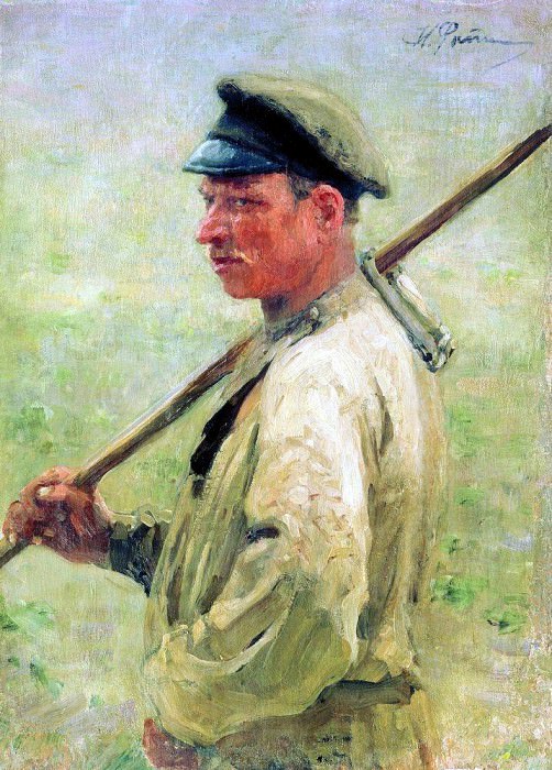 Косарь-литвин. Здравнёво. 1892–1897. Илья Ефимович Репин