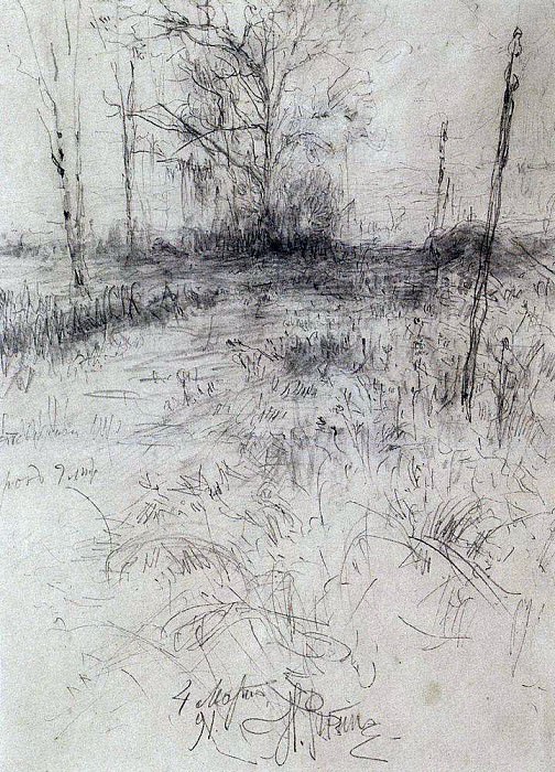 Landscape. 1891. Ilya Repin
