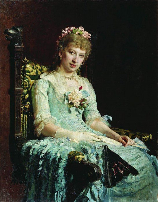 Portrait of a Woman (ED Botkin). 1881. Ilya Repin