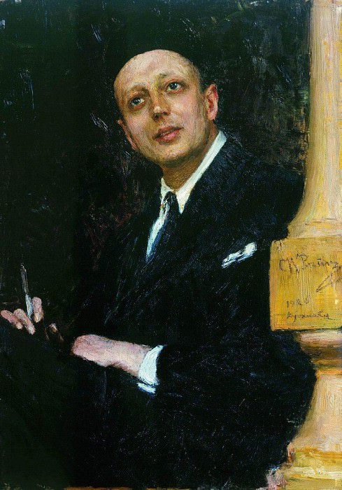Portrait of the poet Voinova. 1923-1926. Ilya Repin