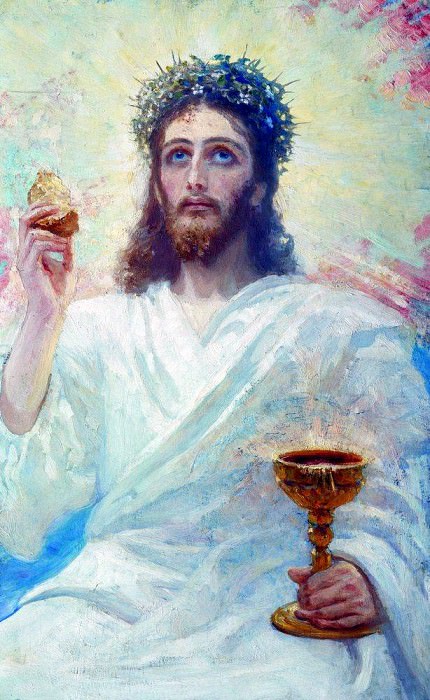Christ with the cup. 1894. Ilya Repin