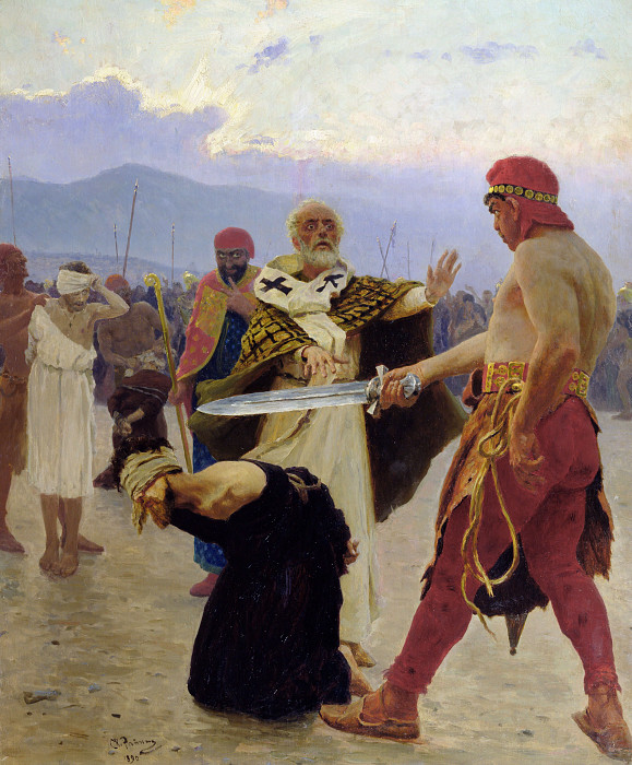 Saint Nicholas Of Myra Saves Three Innocents From Death. Ilya Repin