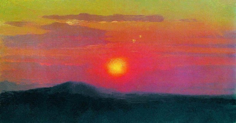 Red sunset.. Arhip Kuindzhi (Kuindschi)