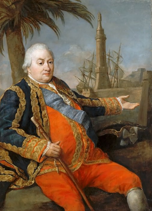Pompeo Batoni -- Vice-admiral Pierre André de Suffren de Saint-Tropez (Le Bailli de Suffren, Amiral de France). Château de Versailles
