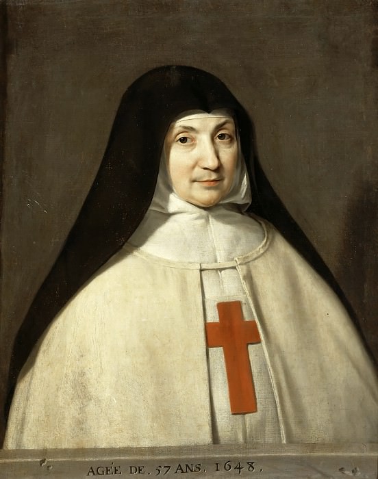 Champaigne (de), Philippe -- Jacqueline-Marie-Angelique Arnauld (1591-1661), abbesse de Port-Royal. Château de Versailles