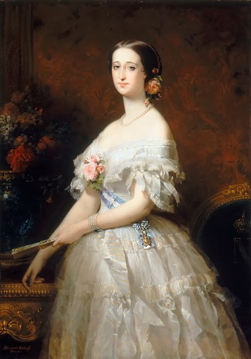 Эдуар Дюбюф -- Эухения де Монтихо (1826-1920), императрица французская. Версальский дворец