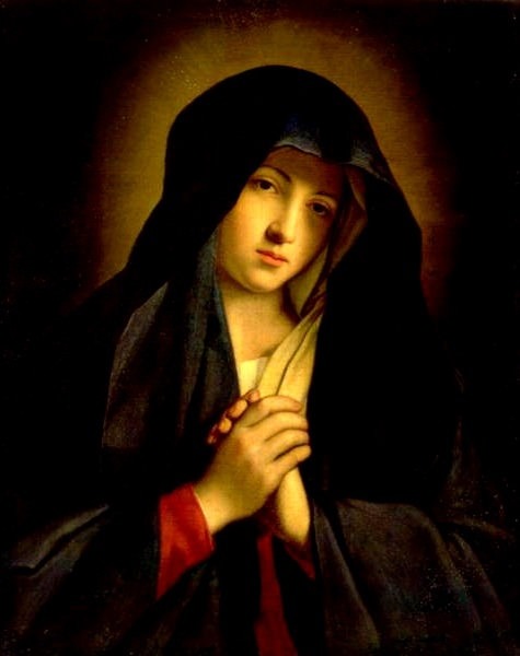 Il Sassoferrato - The Madonna in Sorrow. Uffizi