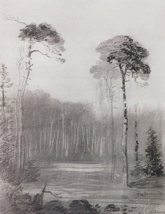 Landscape. 1880. Alexey Kondratievich Savrasov
