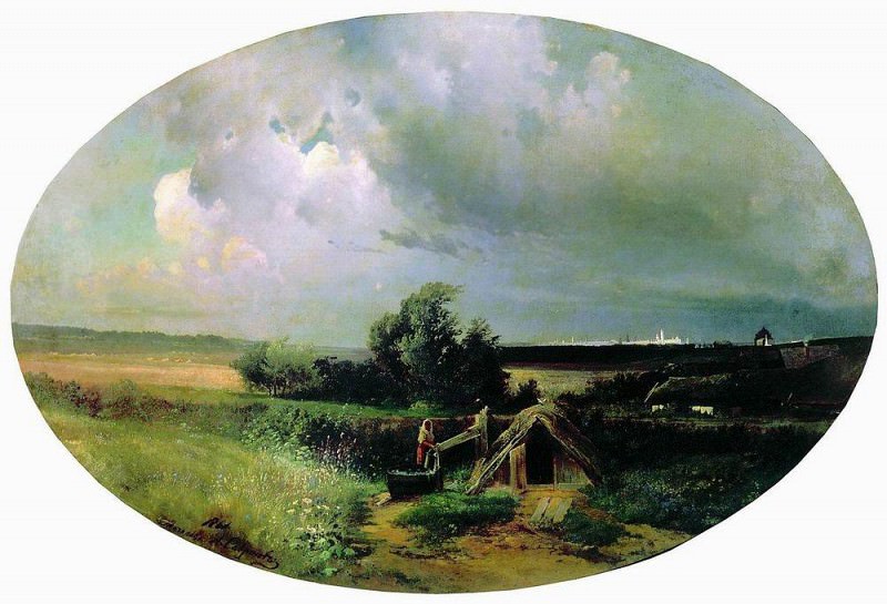 Вид на Москву от Мазилова. 1861. Алексей Кондратьевич Саврасов