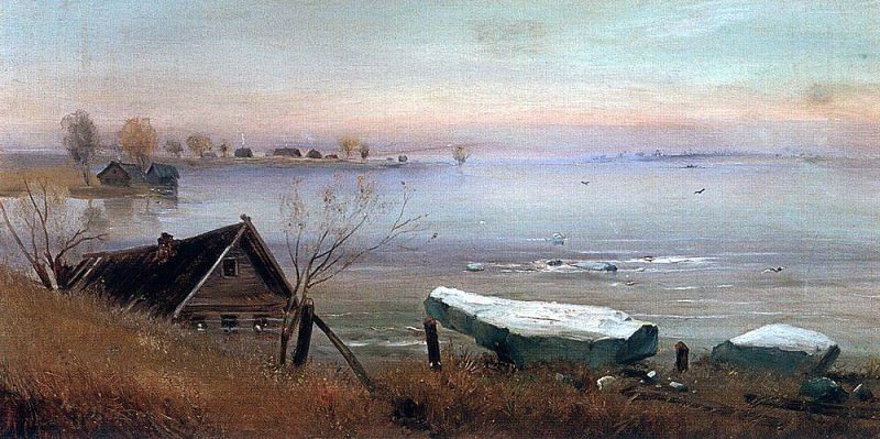 Spring. On the big river. 1880. Alexey Kondratievich Savrasov