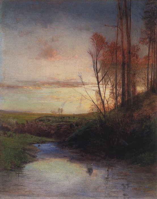 Evening. 1880. Alexey Kondratievich Savrasov