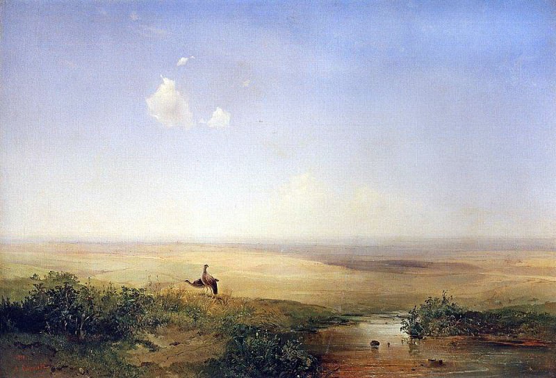 Степь днем. 1852. Алексей Кондратьевич Саврасов