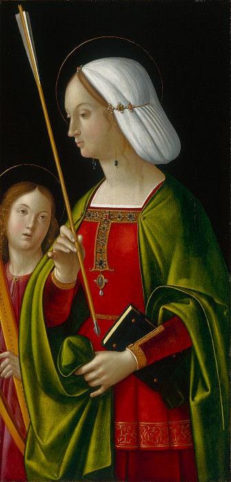 Antonio de Solario - Saint Ursula (1). Part 1 National Gallery UK