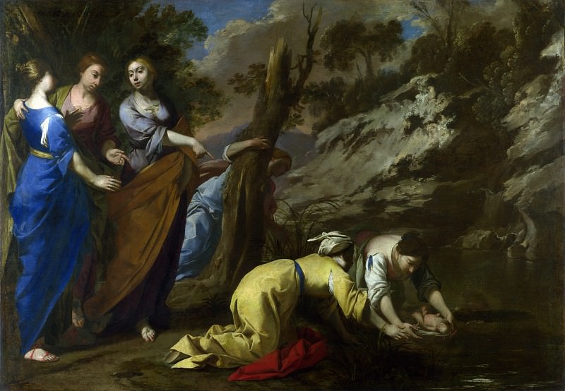 Антонио де Беллис - Нахождение Моисея. Часть 1 Национальная галерея