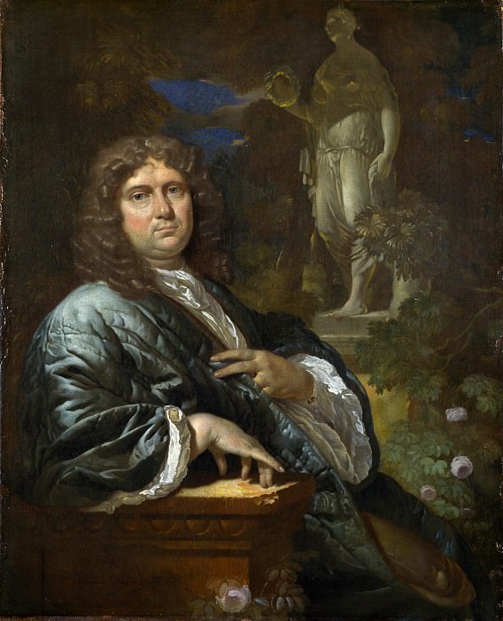 Adriaen van der Werff - Portrait of a Man in a Quilted Gown. Part 1 National Gallery UK
