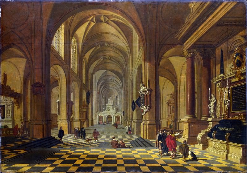 Бартоломеус ван Бассен - Интерьер церкви. Часть 1 Национальная галерея