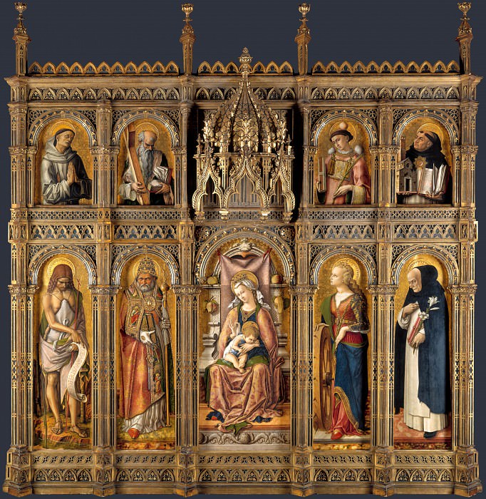 Carlo Crivelli - The Demidoff Altarpiece. Part 1 National Gallery UK