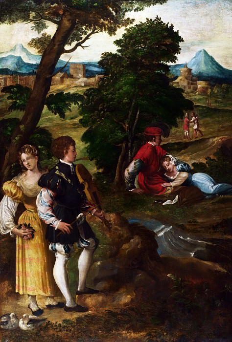 Bernardino da Asola – The Garden of Love, Part 1 National Gallery UK