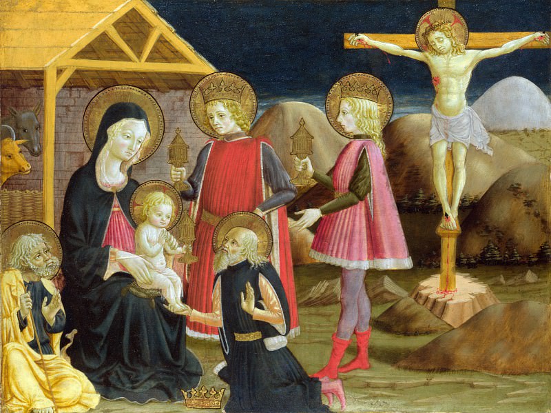 Бенедетто Бонфильи - Поклонение волхвов и Христос на кресте. Часть 1 Национальная галерея
